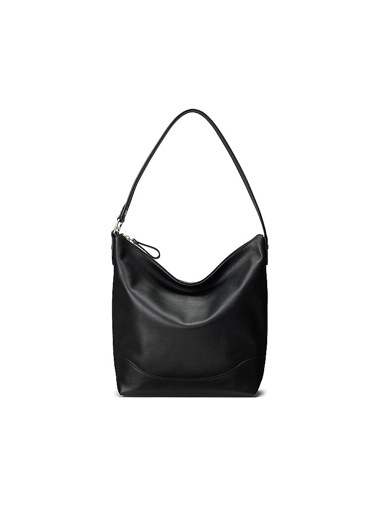 LAUREN RALPH LAUREN Ledertasche - Hobo Bag TASHA Large schwarz