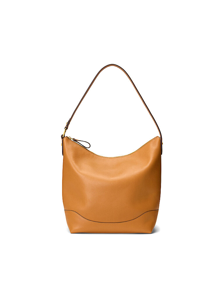 LAUREN RALPH LAUREN Ledertasche - Hobo Bag TASHA Large camel