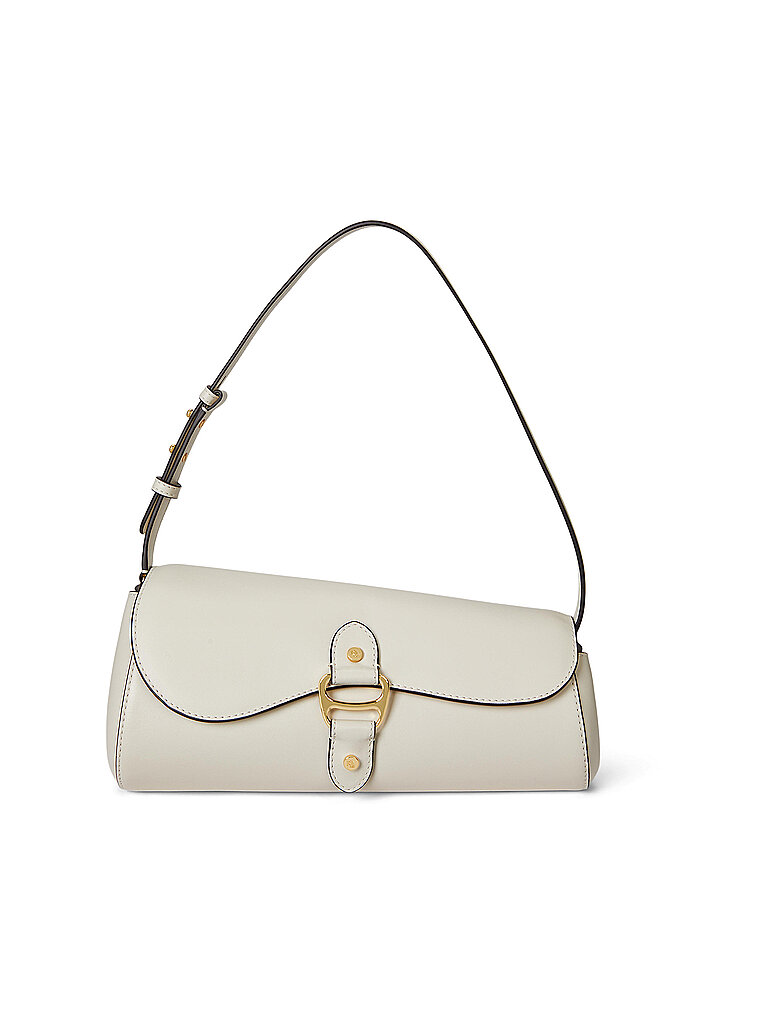 LAUREN RALPH LAUREN Ledertasche - Schultertasche TASHA Medium creme