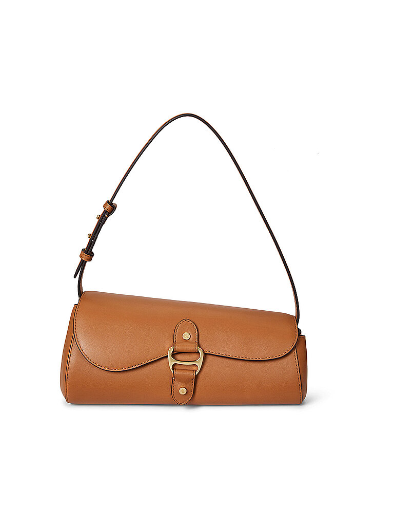 LAUREN RALPH LAUREN Ledertasche - Schultertasche TASHA Medium camel