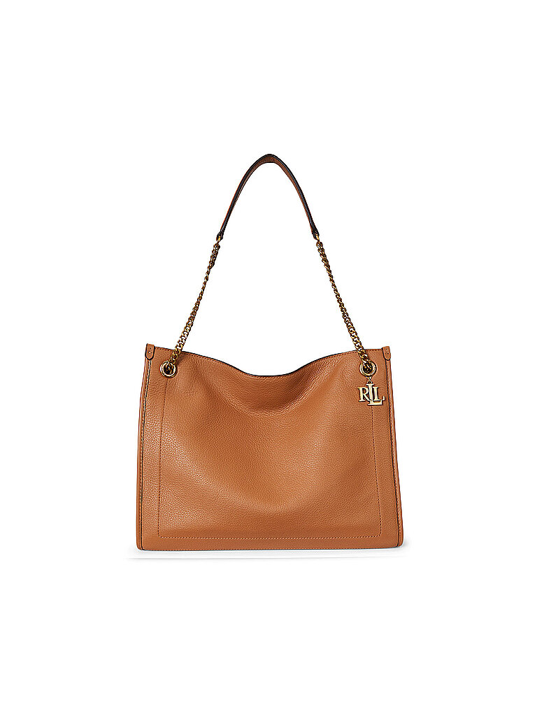 LAUREN RALPH LAUREN Ledertasche - Shopper BRADLY Large camel
