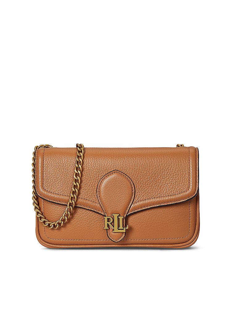 LAUREN RALPH LAUREN Ledertasche - Umhängetasche BRADLEY Large camel