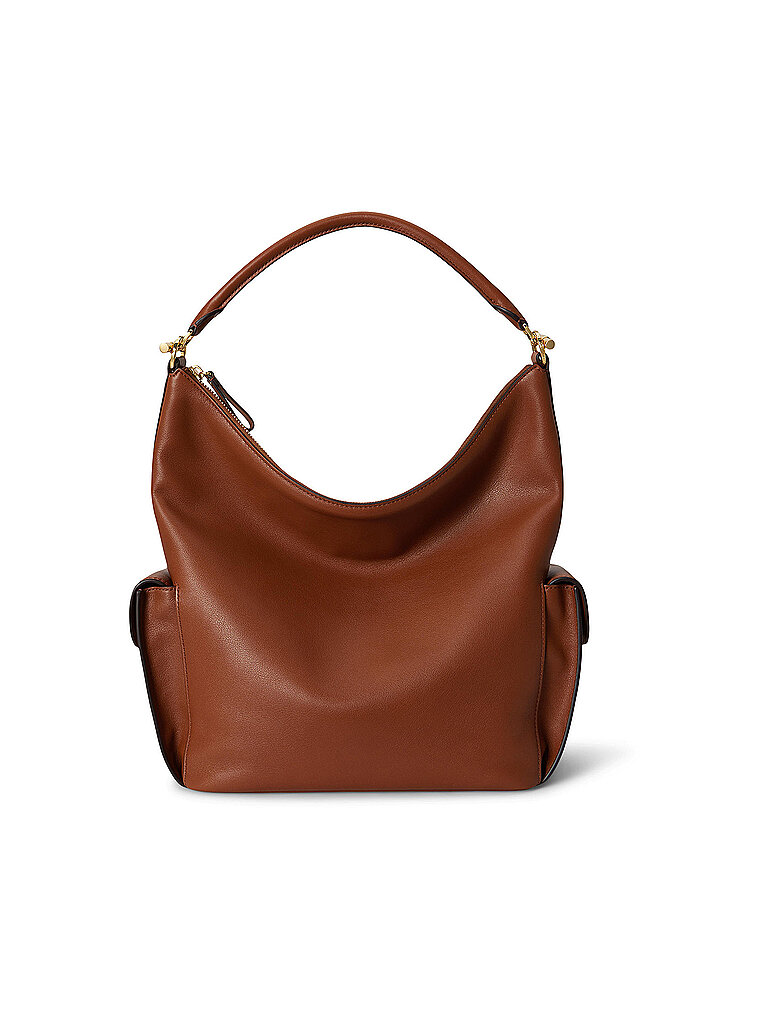 LAUREN RALPH LAUREN Ledertasche - Hobo Bag BLAIKE Large braun