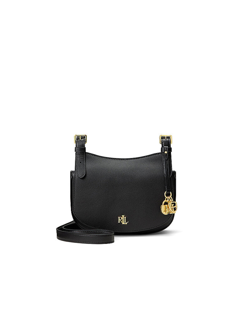 LAUREN RALPH LAUREN Ledertasche - Umhängetasche MARCY Medium schwarz