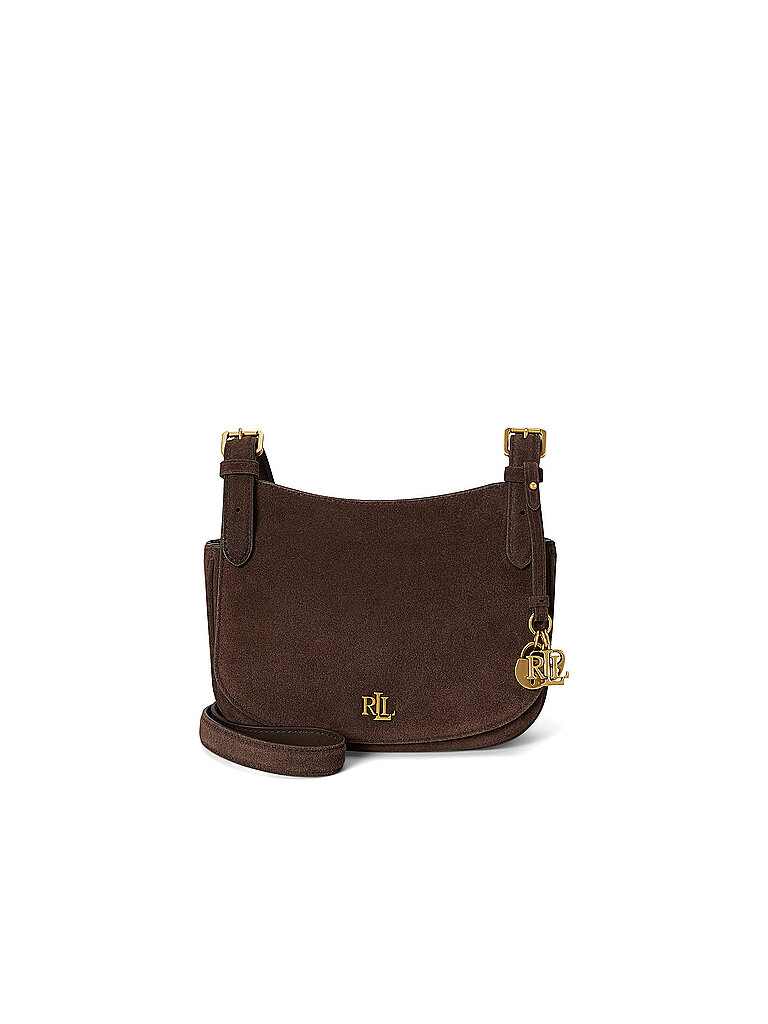 LAUREN RALPH LAUREN Ledertasche - Umhängetasche MARCY Medium braun