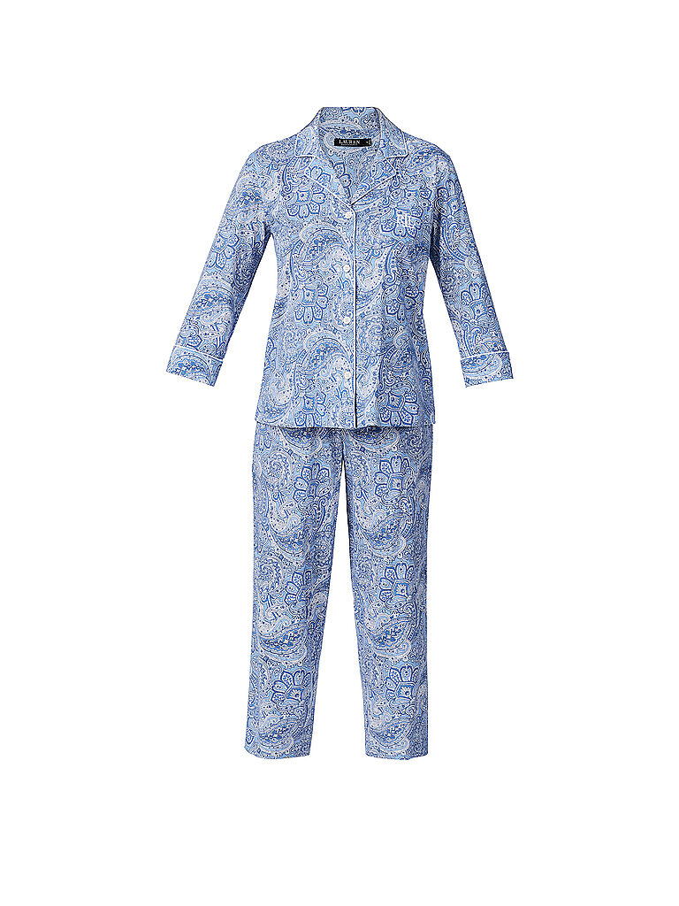 LAUREN RALPH LAUREN Pyjama 7/8 blau | XS