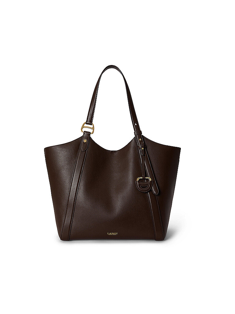 LAUREN RALPH LAUREN Ledertasche - Shopper TASHA Large braun