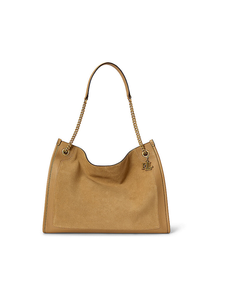 LAUREN RALPH LAUREN Ledertasche - Shopper BRADLY Large camel