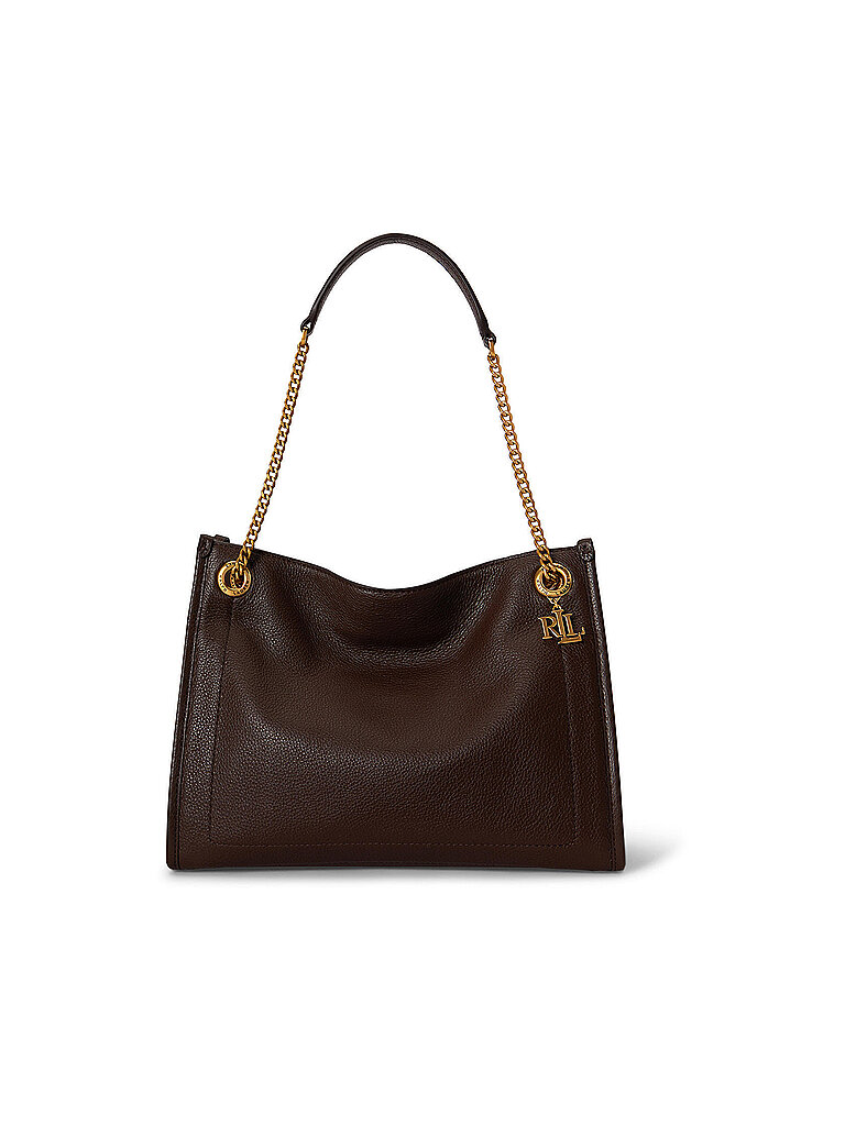 LAUREN RALPH LAUREN Ledertasche - Shopper BRADLY Medium braun