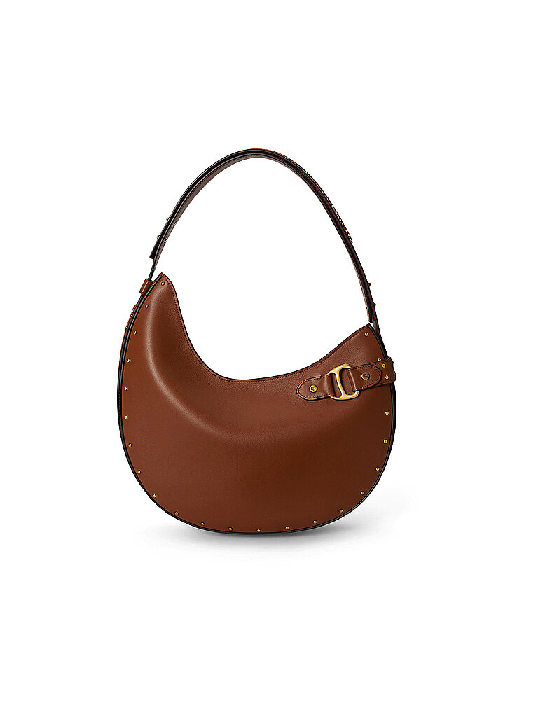 LAUREN RALPH LAUREN Ledertasche - Hobo Bag TASHA Large braun
