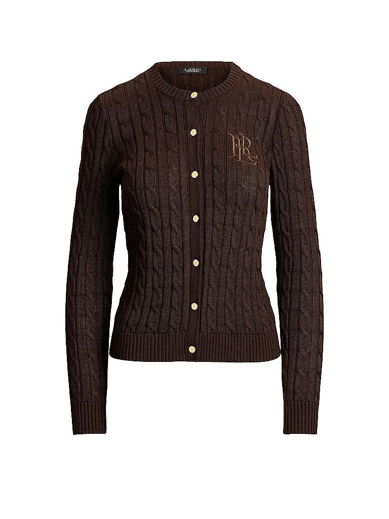 LAUREN RALPH LAUREN Strickjacke braun | L