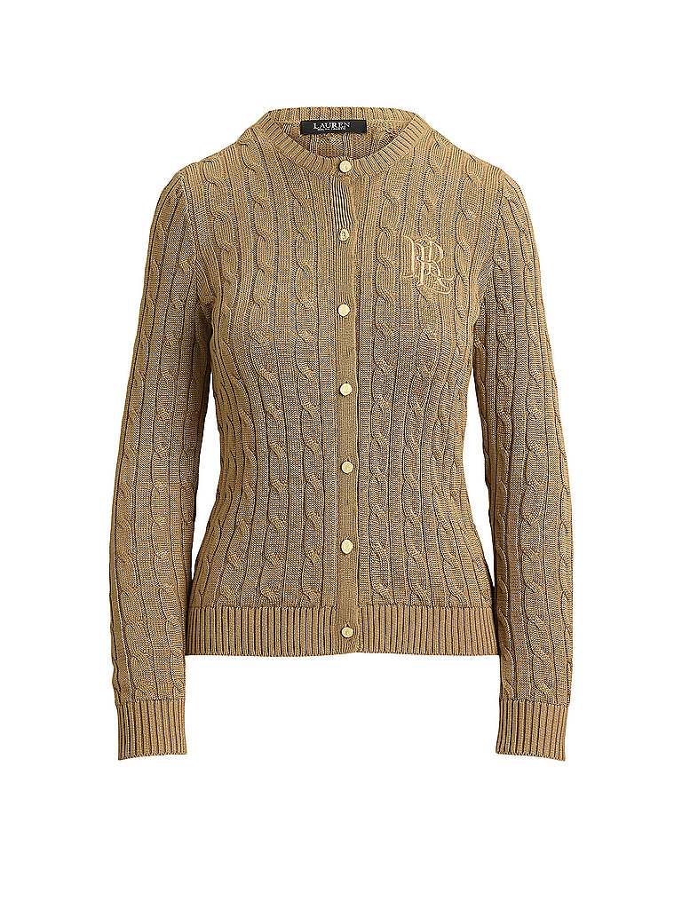 LAUREN RALPH LAUREN Strickjacke camel | S