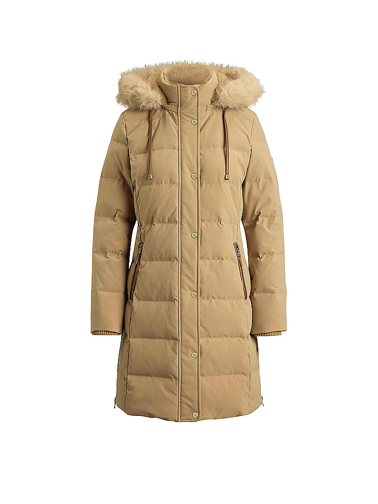 LAUREN RALPH LAUREN Daunensteppmantel camel | L