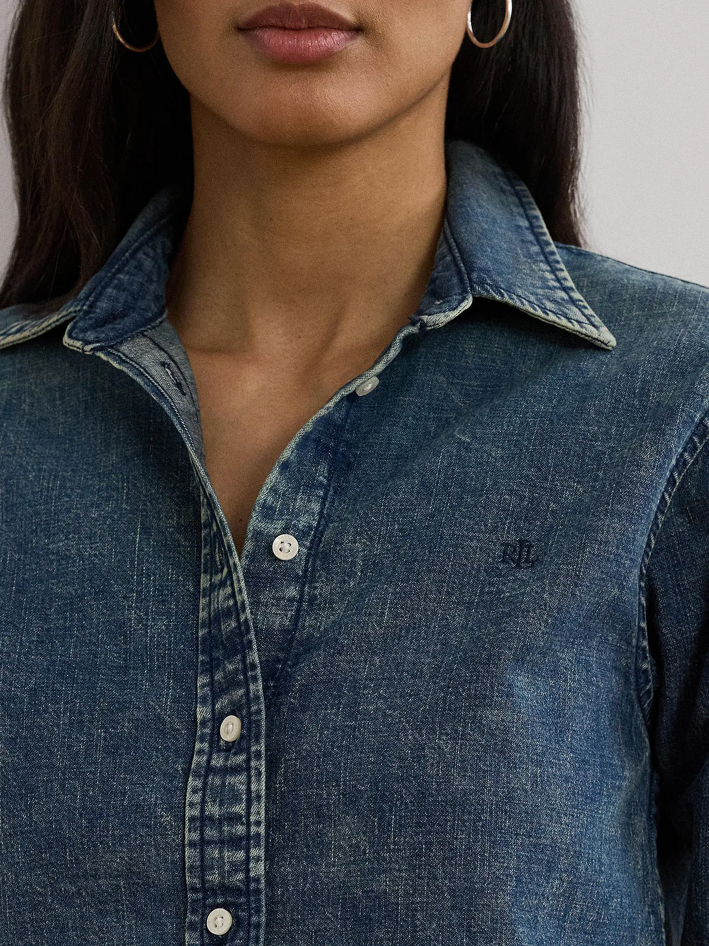 LAUREN RALPH LAUREN | Jeansbluse JAMELKO | blau