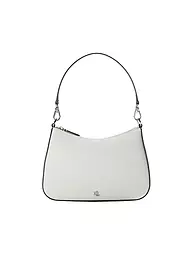 LAUREN RALPH LAUREN | Ledertasche - Henkeltasche DANNI 26 Medium | weiss
