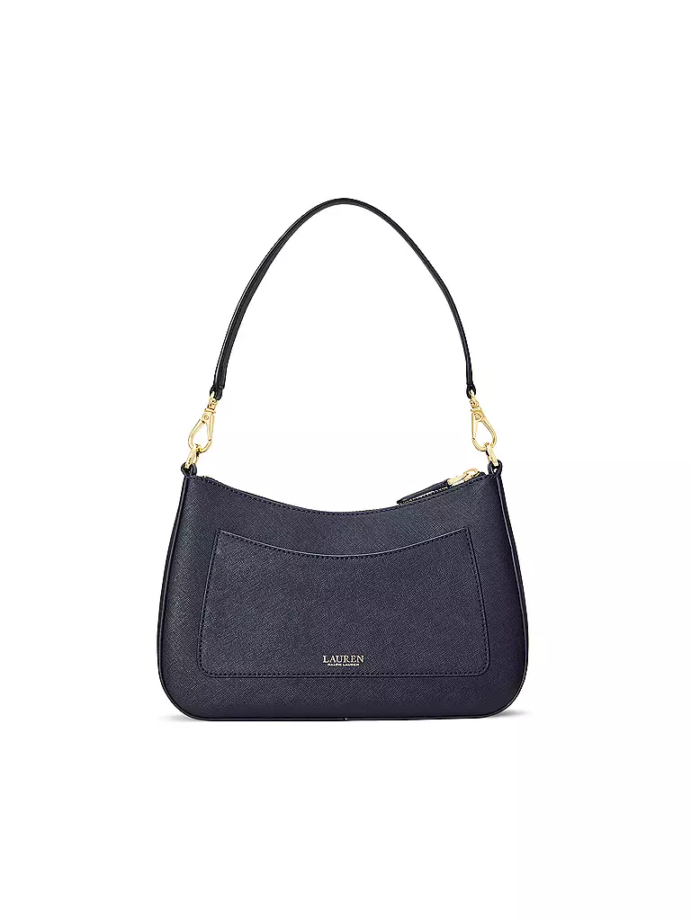 LAUREN RALPH LAUREN | Ledertasche - Henkeltasche DANNI 26 Medium | dunkelblau