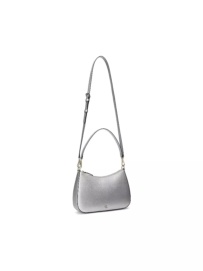 LAUREN RALPH LAUREN | Ledertasche - Henkeltasche DANNI 26 Medium | silber