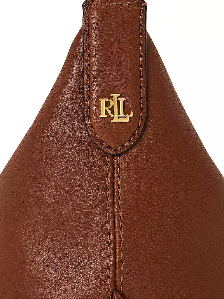 LAUREN RALPH LAUREN | Ledertasche - Henkeltasche KASSIE Smal | braun