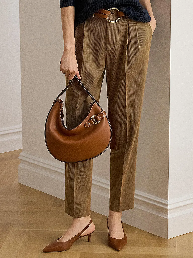 LAUREN RALPH LAUREN | Ledertasche - Hobo Bag TASHA Large | Braun