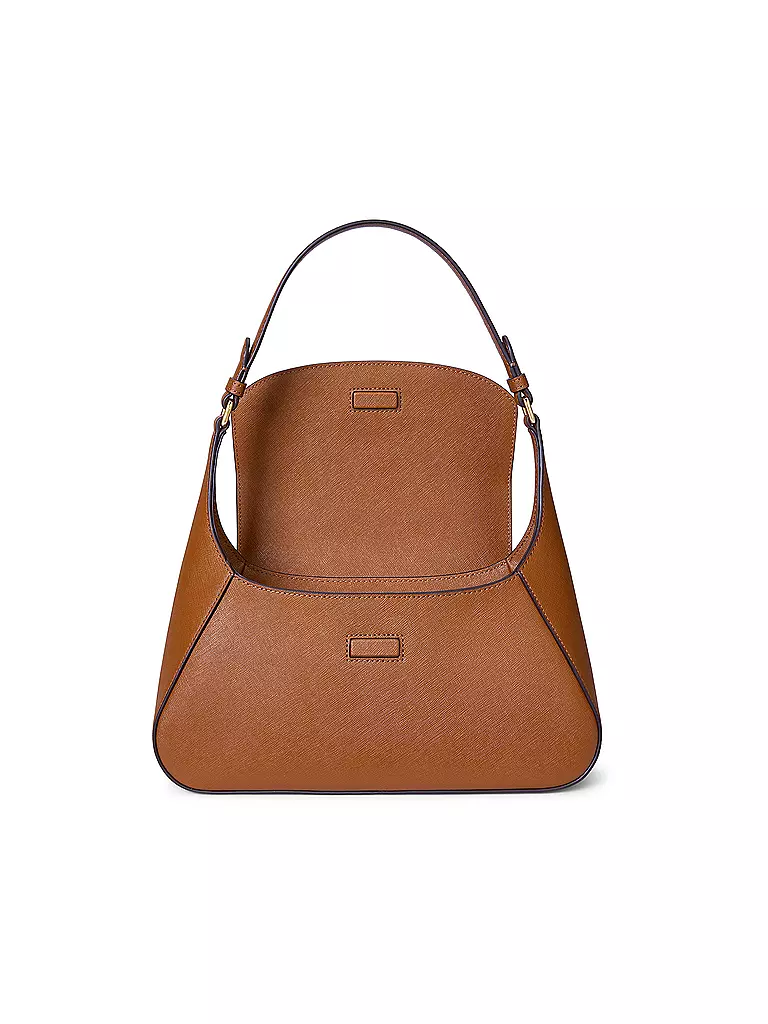 LAUREN RALPH LAUREN | Ledertasche - Schultertasche SCHYLA Medium | dunkelblau
