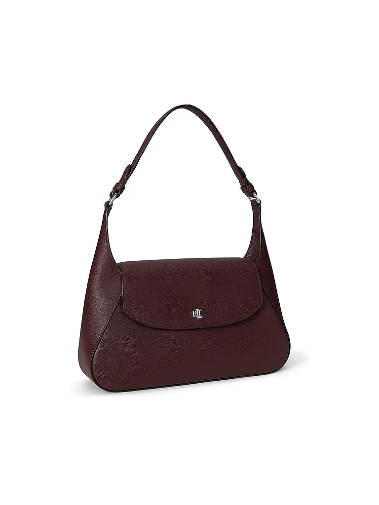 LAUREN RALPH LAUREN | Ledertasche - Schultertasche SCHYLAR Medium | dunkelrot