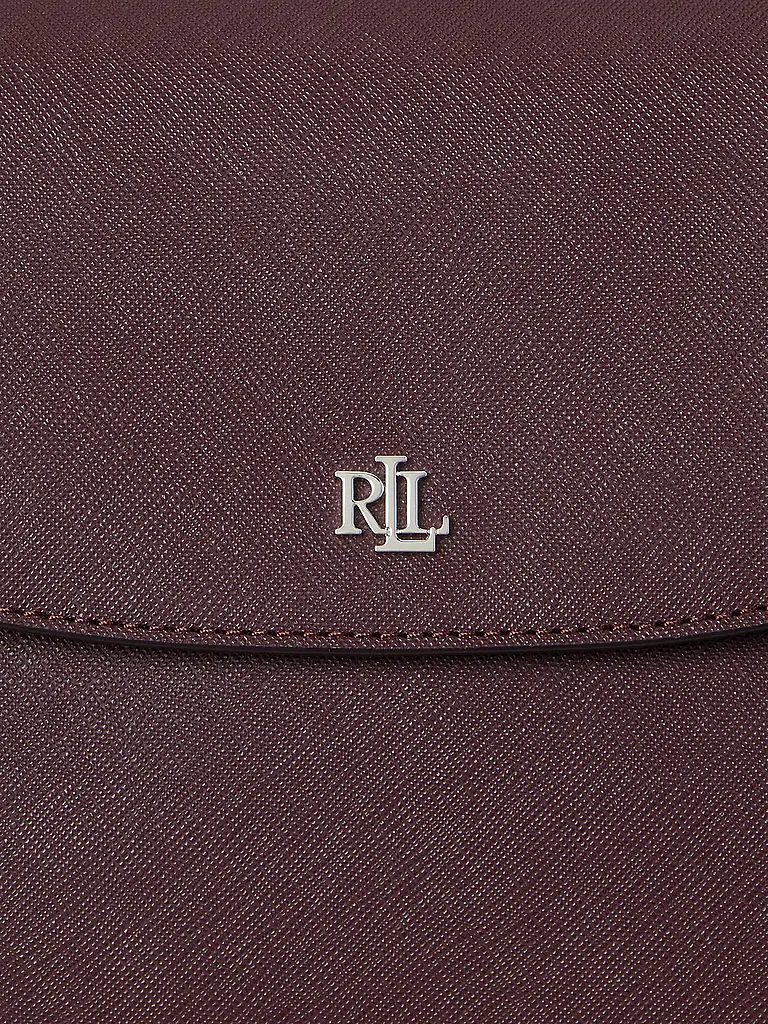 LAUREN RALPH LAUREN | Ledertasche - Schultertasche SCHYLAR Medium | dunkelrot