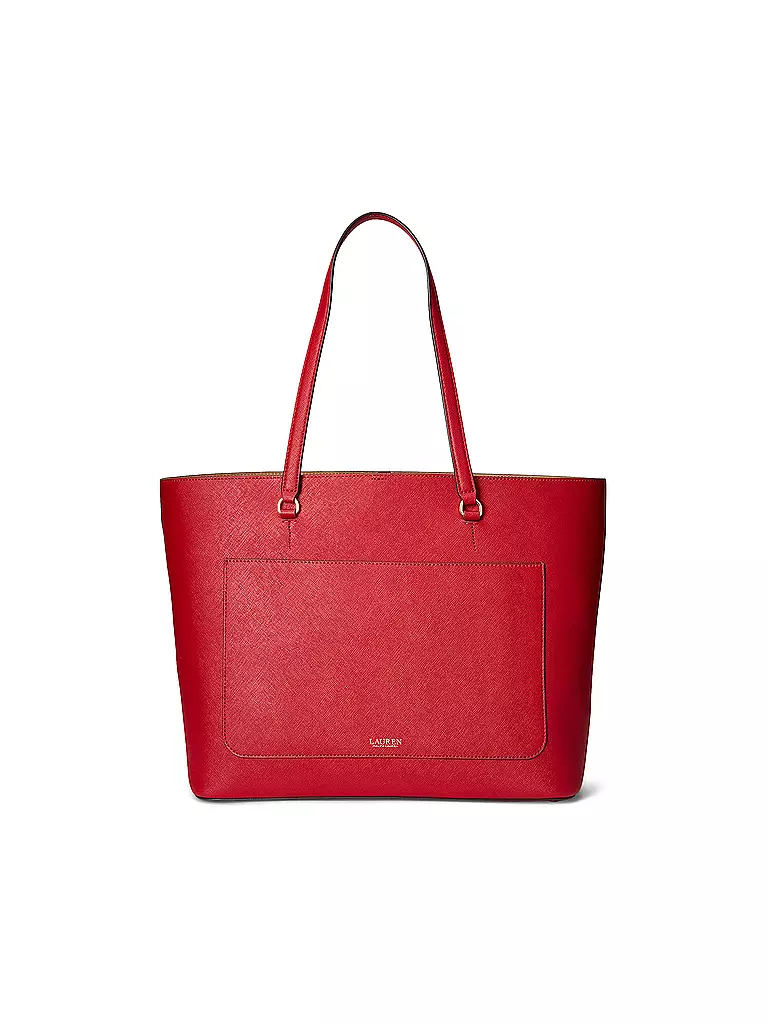 LAUREN RALPH LAUREN | Ledertasche - Shopper KARLY TOTE Large | rot