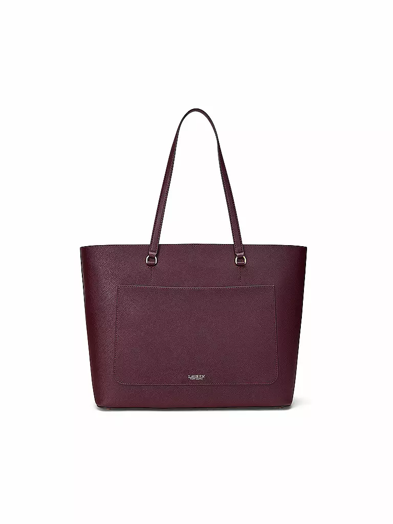 LAUREN RALPH LAUREN | Ledertasche - Shopper KARLY TOTE Large | dunkelrot
