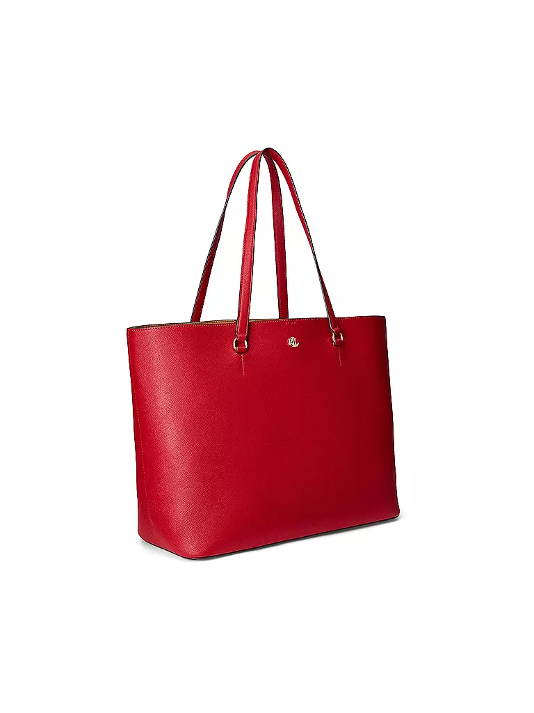 LAUREN RALPH LAUREN | Ledertasche - Shopper KARLY TOTE Large | rot