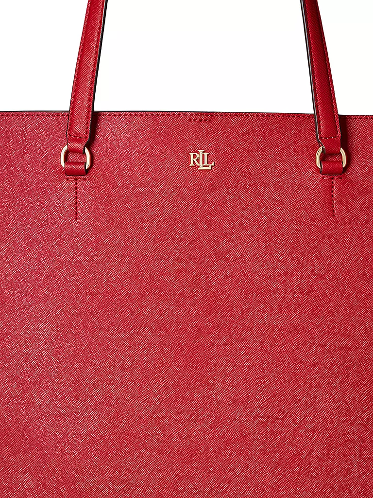 LAUREN RALPH LAUREN | Ledertasche - Shopper KARLY TOTE Large | rot