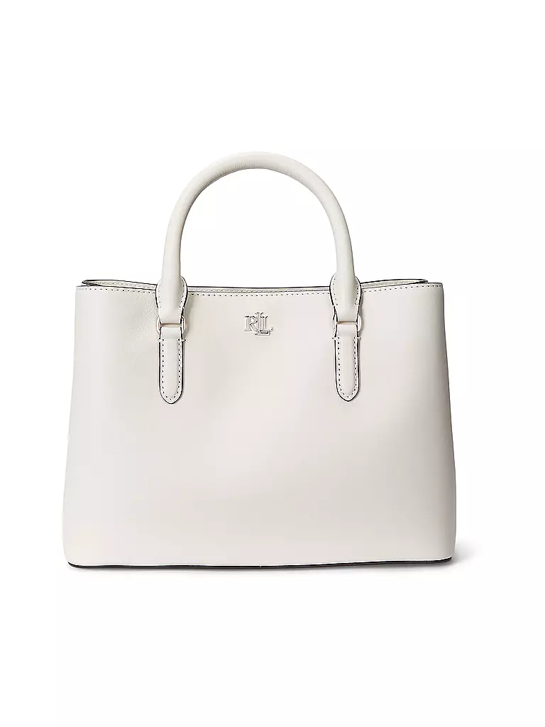 LAUREN RALPH LAUREN | Ledertasche - Tote Bag MARCY 26 Small | weiss