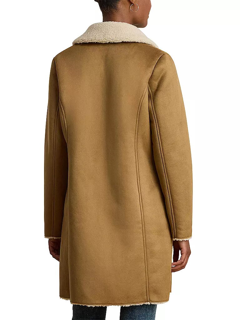 LAUREN RALPH LAUREN | Mantel in Felloptik | Camel
