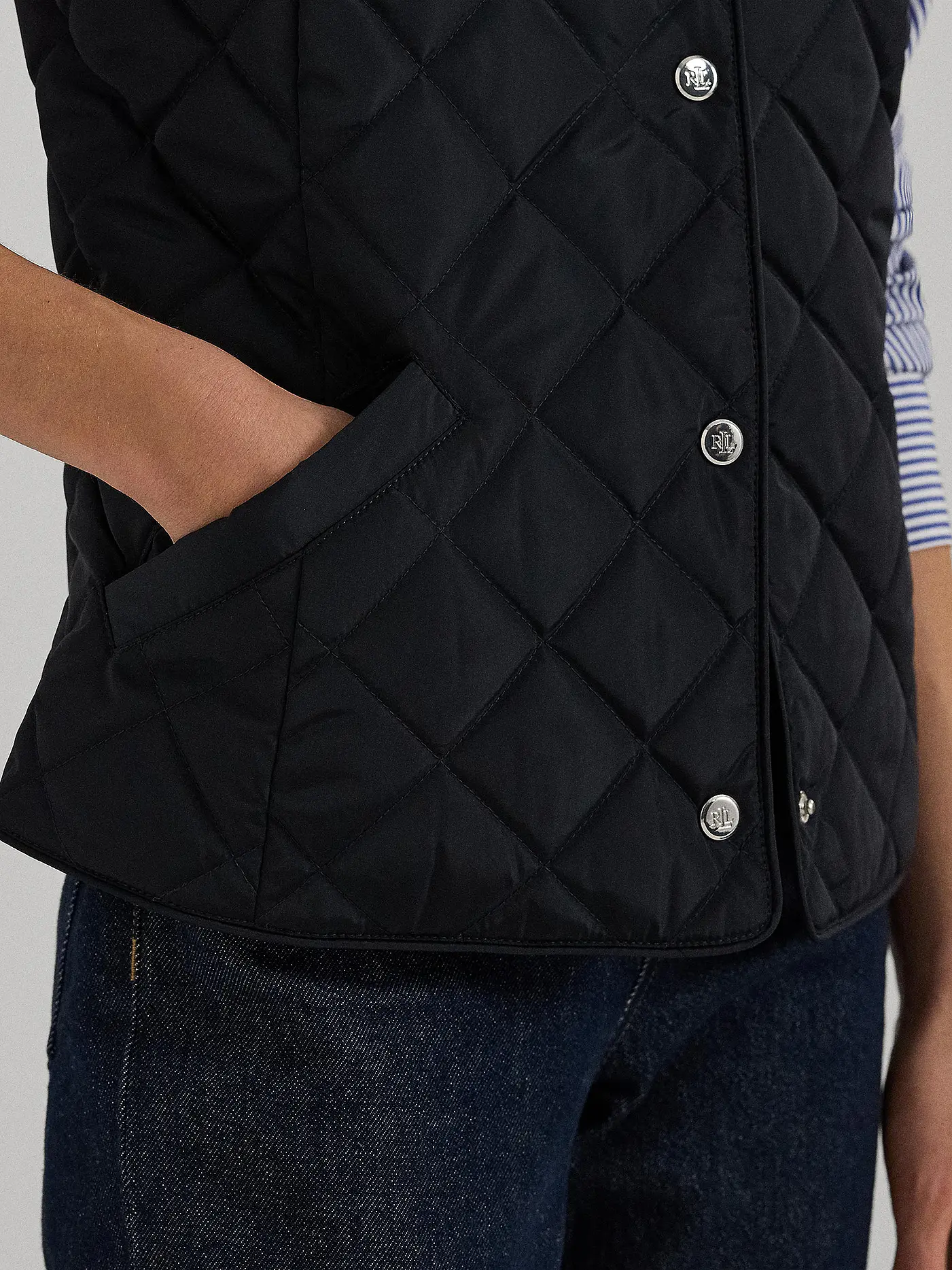 LAUREN RALPH LAUREN | Steppgilet  | dunkelblau
