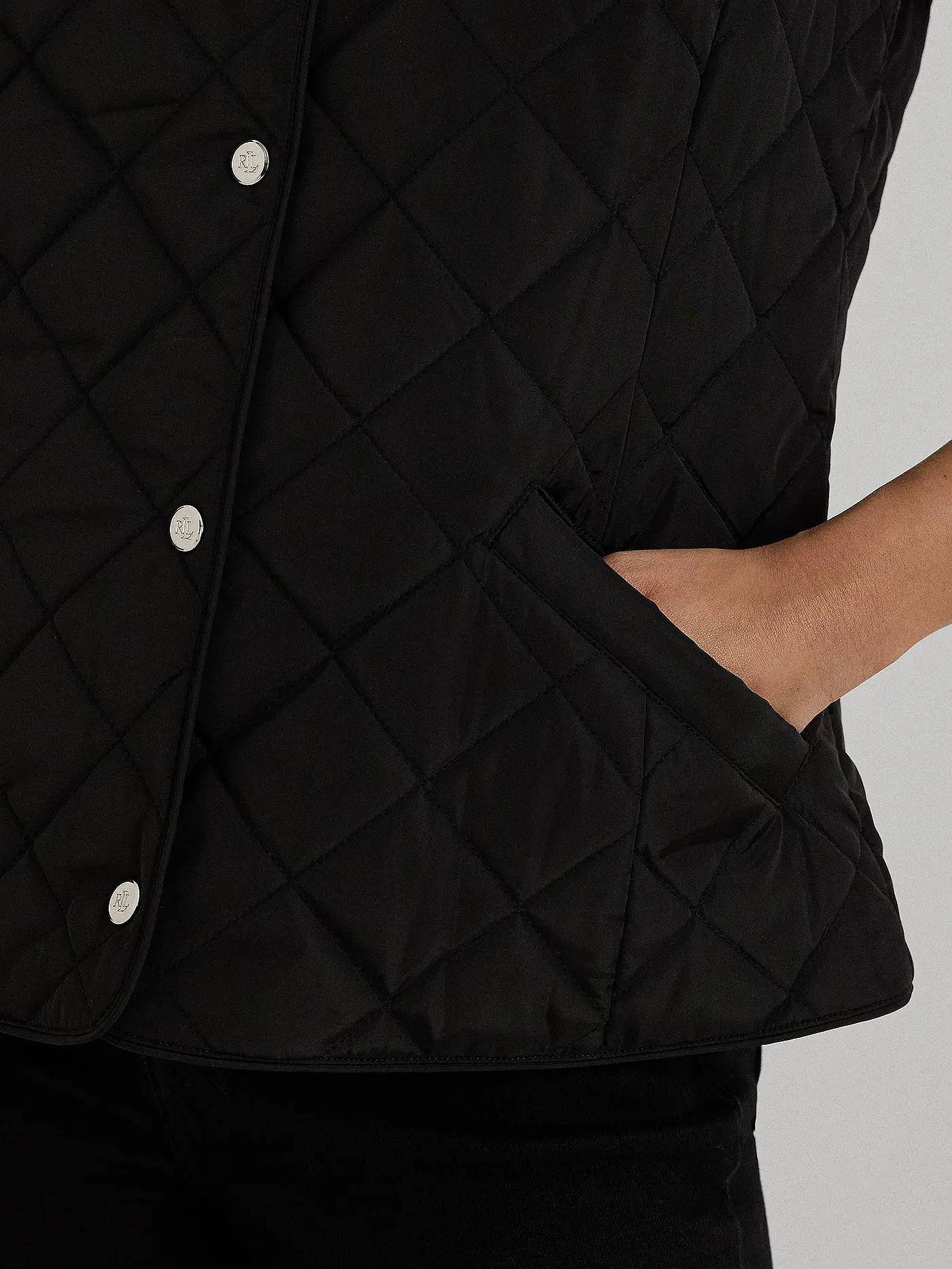 LAUREN RALPH LAUREN | Steppgilet  | schwarz