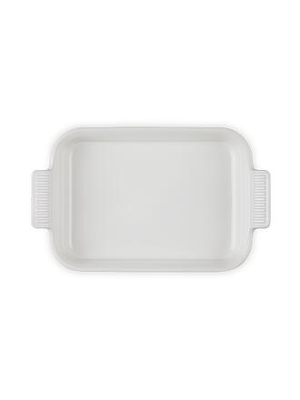 LE CREUSET | Rechteckige Auflaufform Tradition aus Steinzeug 26x19cm/4,2l Meringue