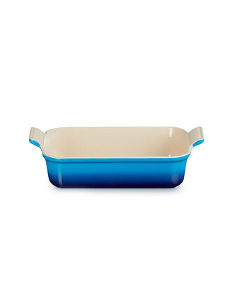 LE CREUSET | Rechteckige Auflaufform Tradition aus Steinzeug 26x19cm/2,4l Azure