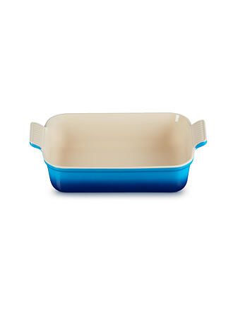 LE CREUSET | Rechteckige Auflaufform Tradition aus Steinzeug 26x19cm/2,4l Azure