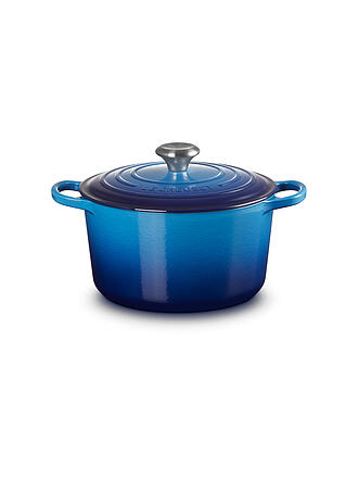 LE CREUSET | Bräter rund hoch SIGNATURE 24cm Azure