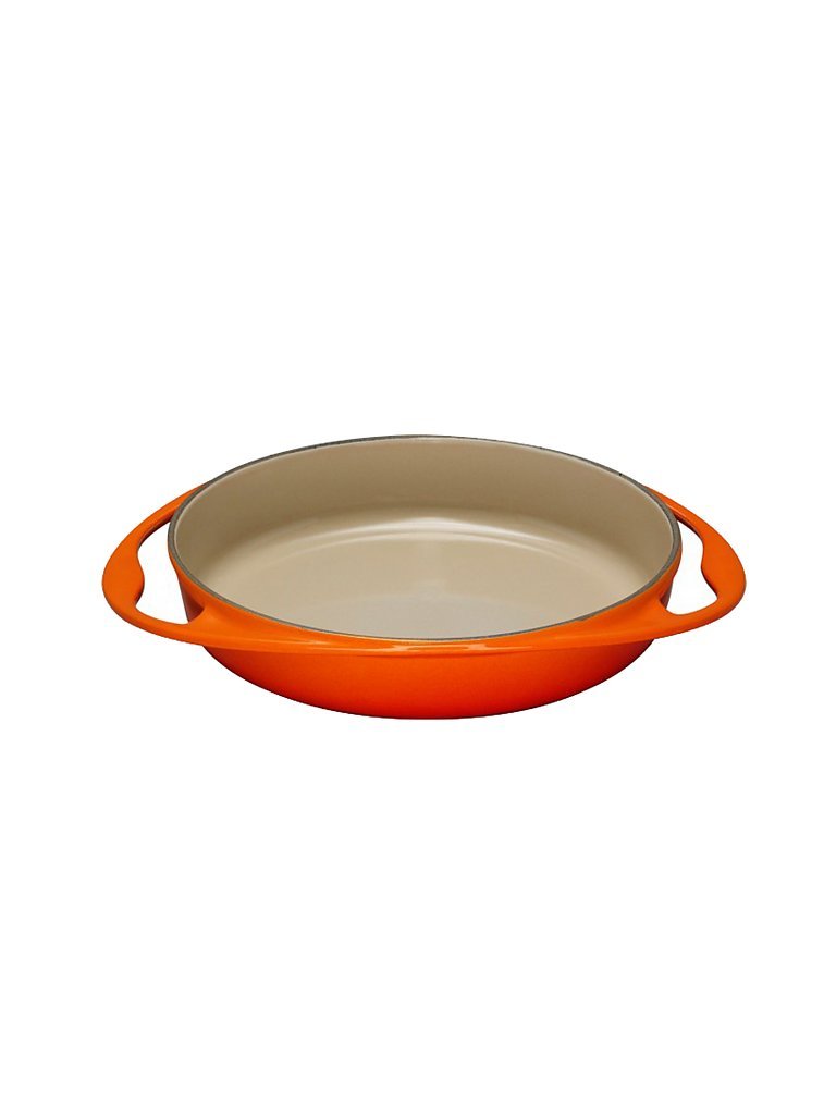 Tartin Backform aus Gusseisen 28cm (Ofenrot) 2,6l orange baby