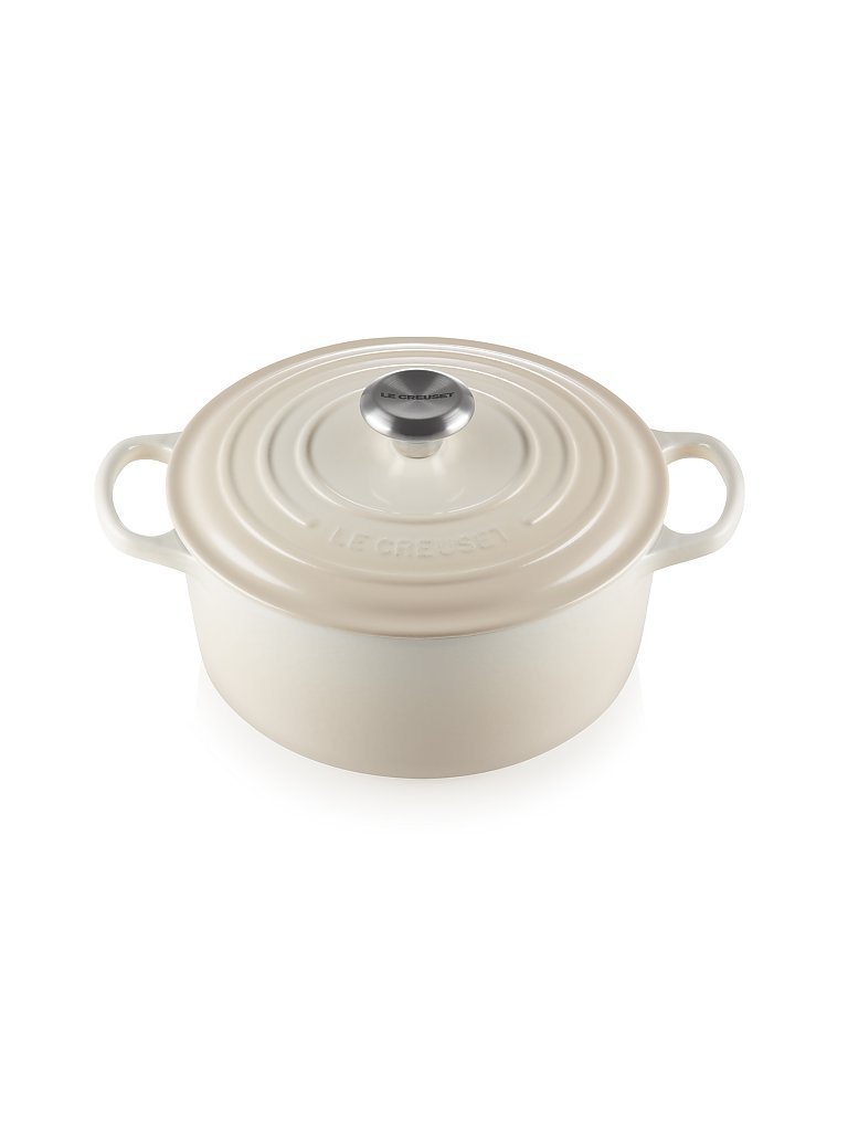 LE CREUSET Bräter rund Signature 24cm/4,2l Meringue creme