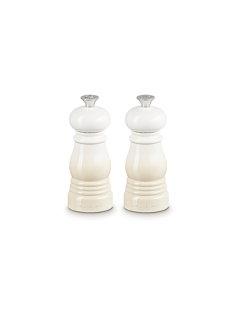 LE CREUSET Mini Salz- & Pfeffermühlen Set 12,5cm Meringue creme