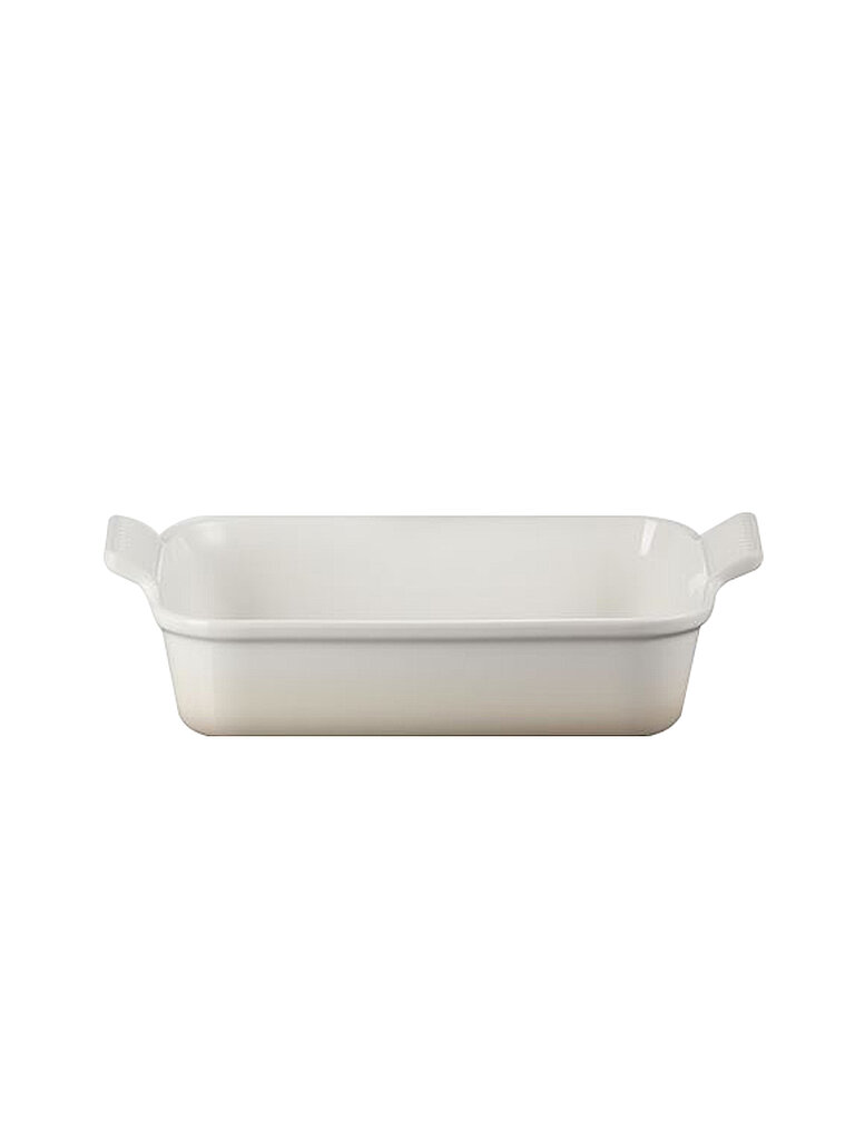 LE CREUSET Rechteckige Auflaufform Tradition aus Steinzeug 26x19cm/4,2l Meringue creme
