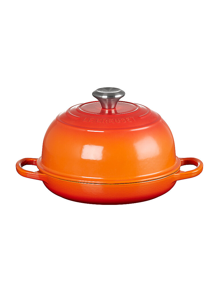 LE CREUSET Brot Bräter aus Gusseisen 24cm/1,6l Ofenrot orange
