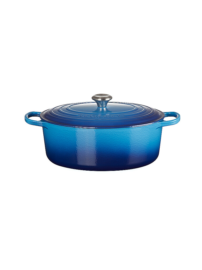 LE CREUSET Bräter oval 33cm/7,5l SIGNATURE Azure blau
