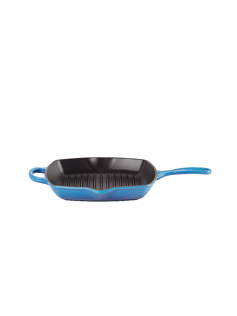 LE CREUSET Grillpfanne quadratisch 26x26cm SIGNATURE Azure blau