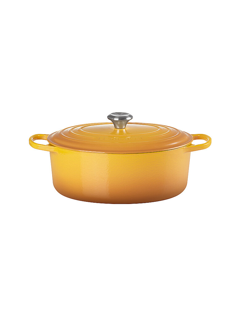LE CREUSET Bräter oval SIGNATURE 31cm 6,3l Nectar gelb