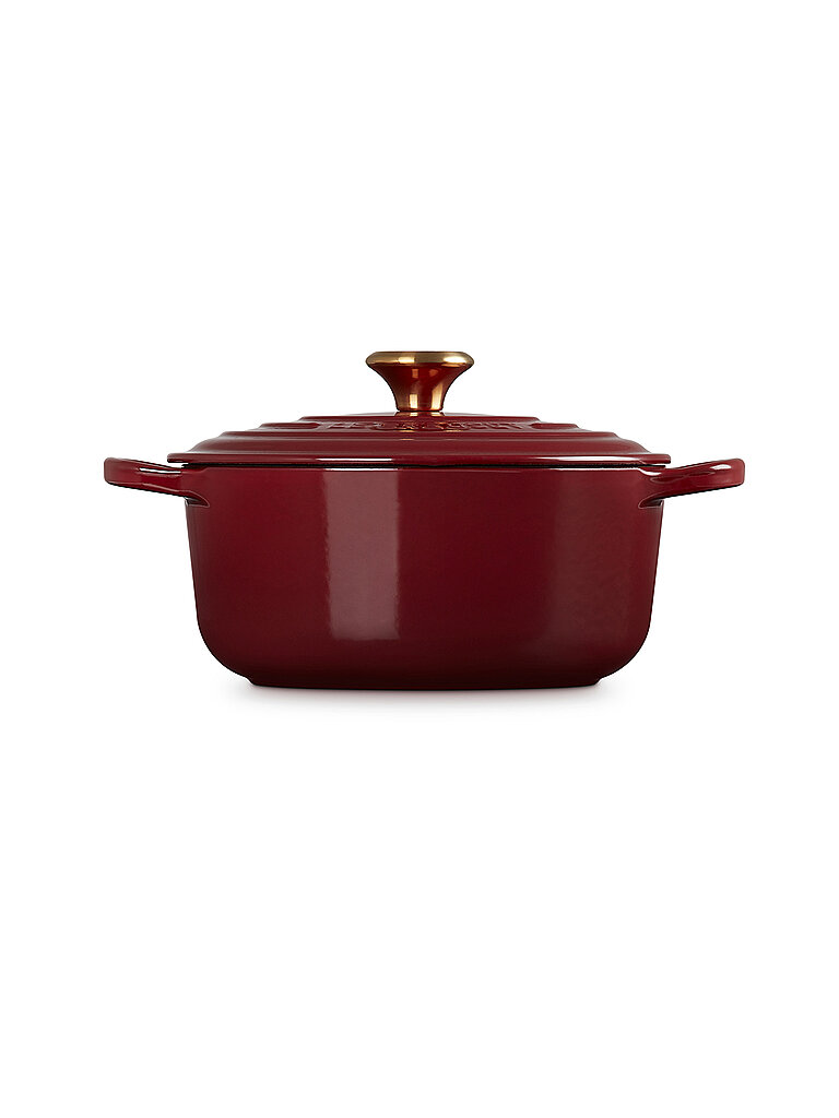 LE CREUSET Bräter rund SIGNATURE 20cm/2,4l Garnet dunkelrot