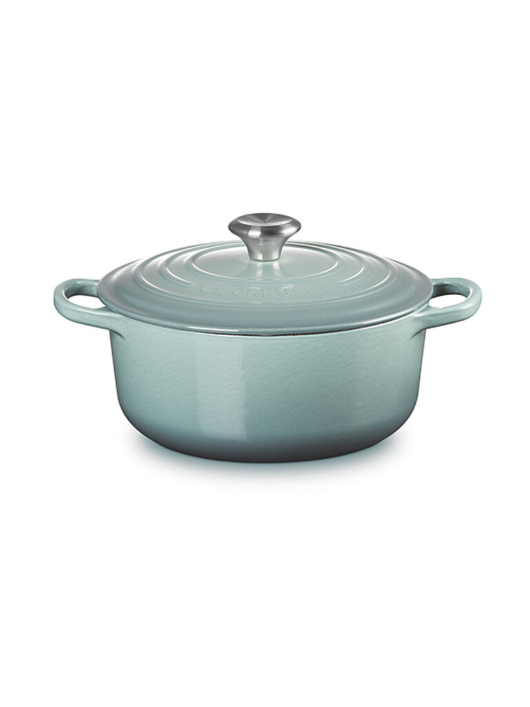 LE CREUSET Bräter rund SIGNATURE 20cm/2,4 l Sea Salt hellgrau