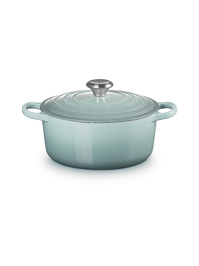LE CREUSET Bräter rund Signature 24cm/4,2l Sea Salt  hellgrau