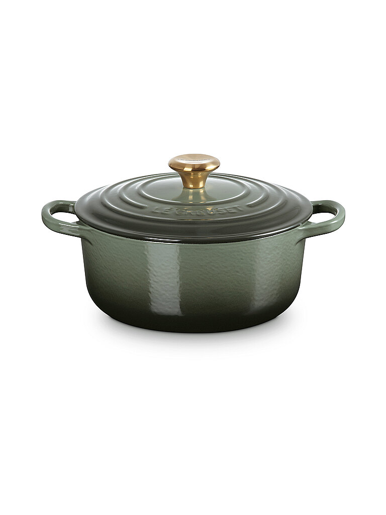 LE CREUSET Bräter rund SIGANTURE 20cm/2,4l  dunkelgrün